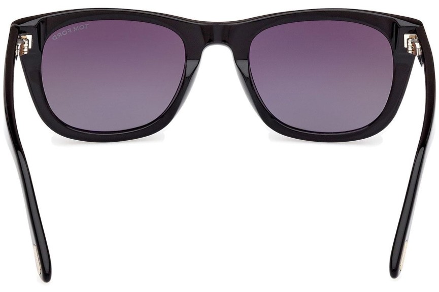 Sonnenbrille Tom Ford Kendel FT1076 01B Quadratisch Schwarz