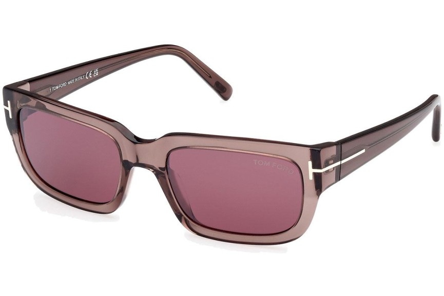 Sunglasses Tom Ford Ezra FT1075 45U Rechteck Braun