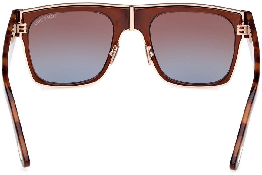 Sonnenbrille Tom Ford Edwin FT1073 48F Quadratisch Braun