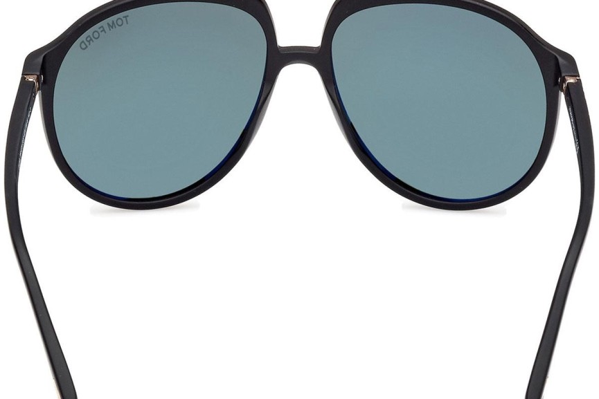 Sonnenbrille Tom Ford Archie FT1079 02N Pilot Schwarz