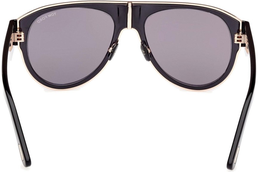 Sunglasses Tom Ford Lyle-02 FT1074 01C Pilot Schwarz