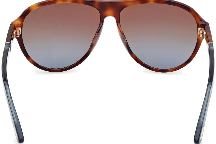 Sonnenbrille Tom Ford Quincy FT1080 53F Pilot Havanna