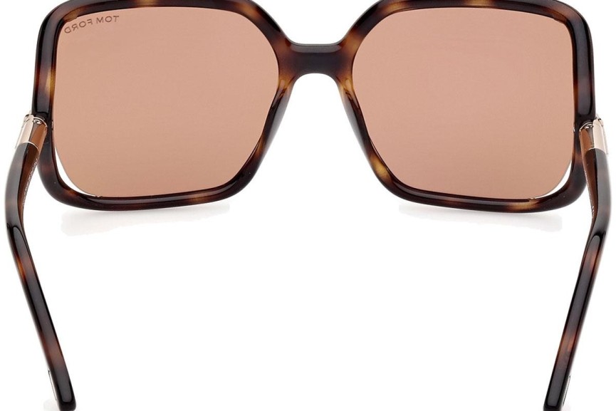 Sunglasses Tom Ford Solange-02 FT1089 52E Quadratisch Havanna