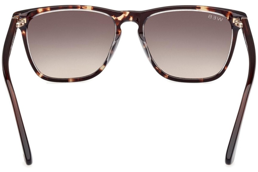 Sunglasses Web WE0363 56B Quadratisch Havanna