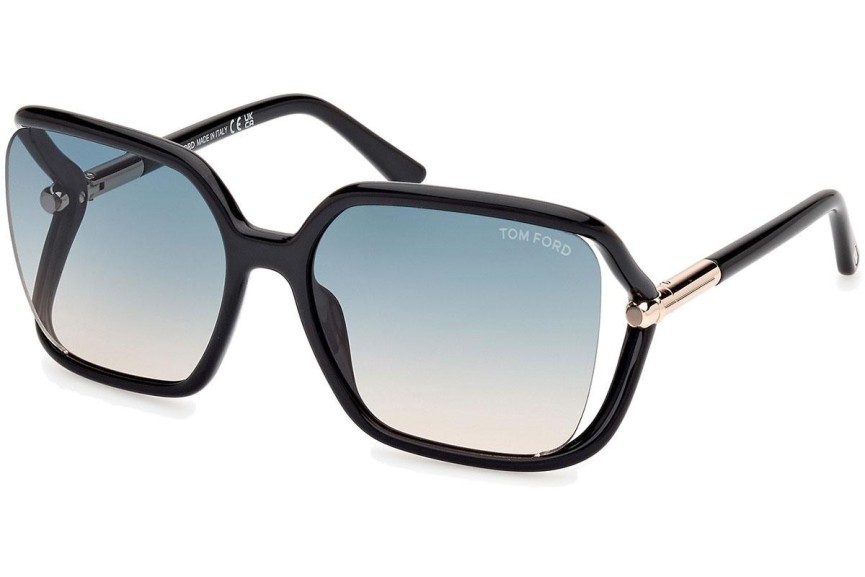 Sonnenbrille Tom Ford Solange-02 FT1089 01P Quadratisch Schwarz