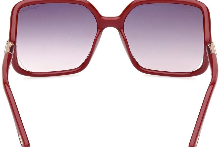 Sunglasses Tom Ford Solange-02 FT1089 75B Quadratisch Rot