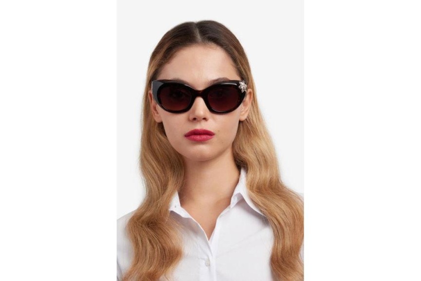 Sonnenbrille Carolina Herrera HER0215/S 086/HA Cat Eye Havanna