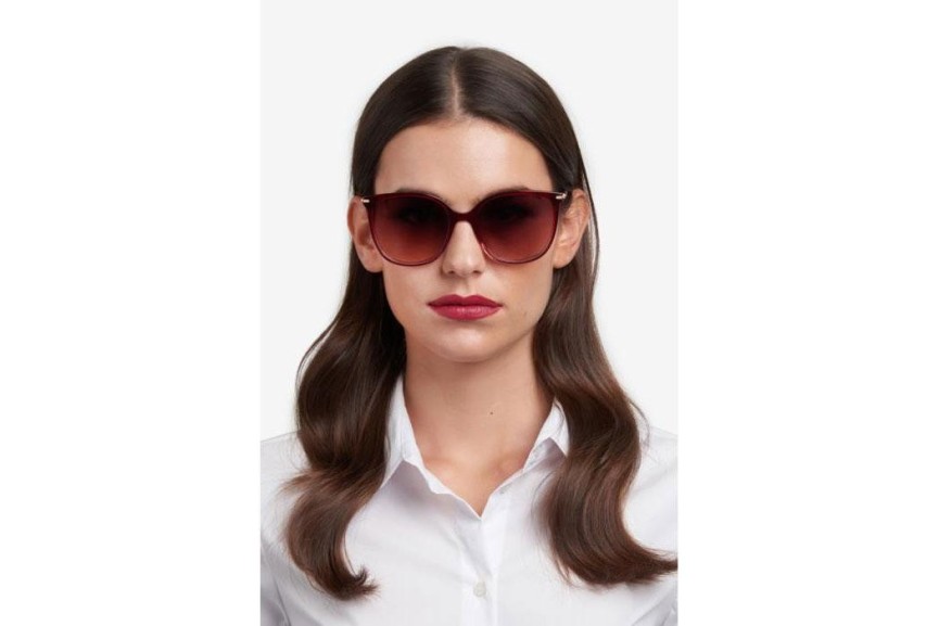 Sunglasses Carolina Herrera HER0229/S 2OO/HA Quadratisch Rot