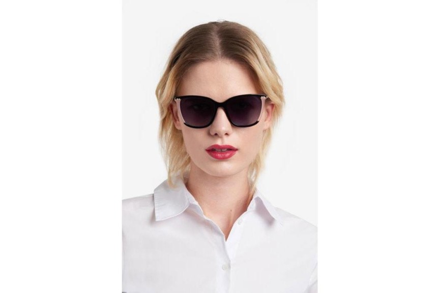 Sonnenbrille Carolina Herrera HER0245/S 3H2/9O Quadratisch Schwarz