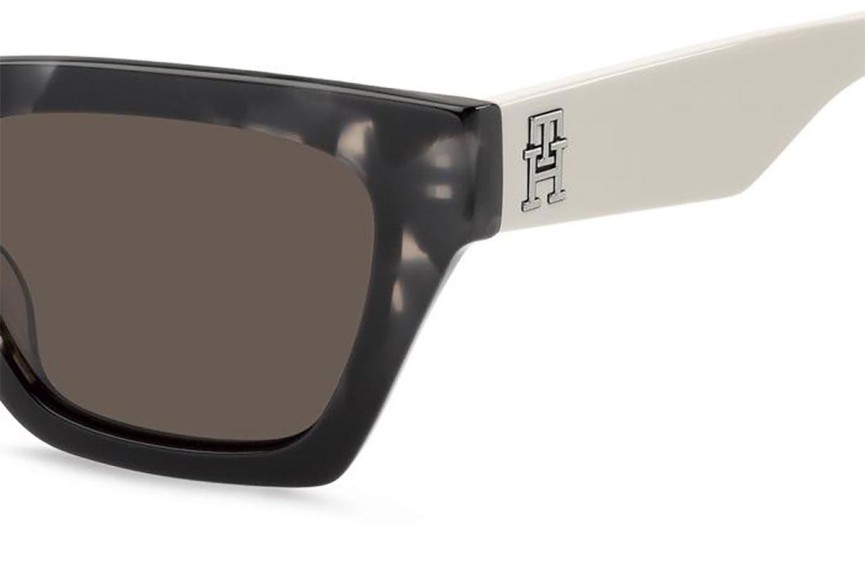 Sunglasses Tommy Hilfiger TH2101/S TCB/70 Rechteck Schwarz