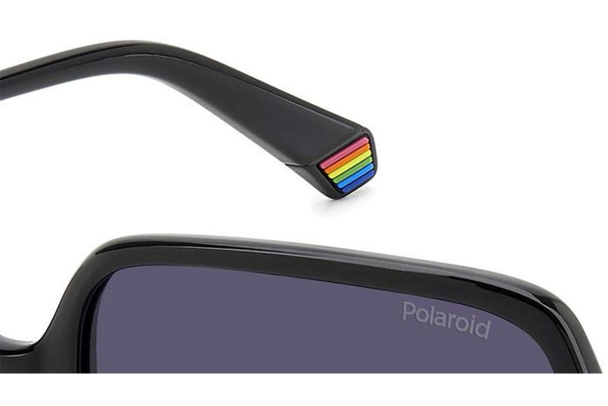 Sonnenbrille Polaroid PLD6219/S 807/WJ Polarized Quadratisch Schwarz