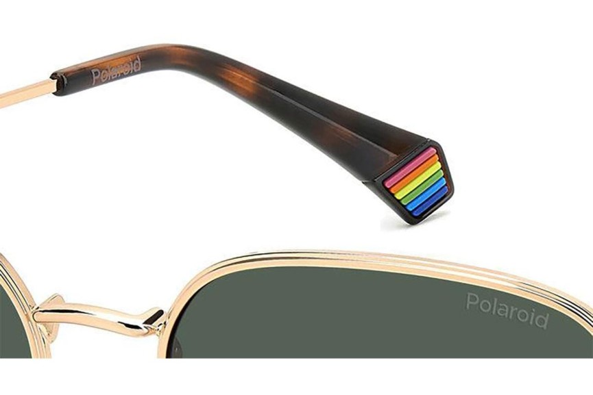 Sunglasses Polaroid PLD6214/S/X DDB/UC Polarized Rechteck Gold