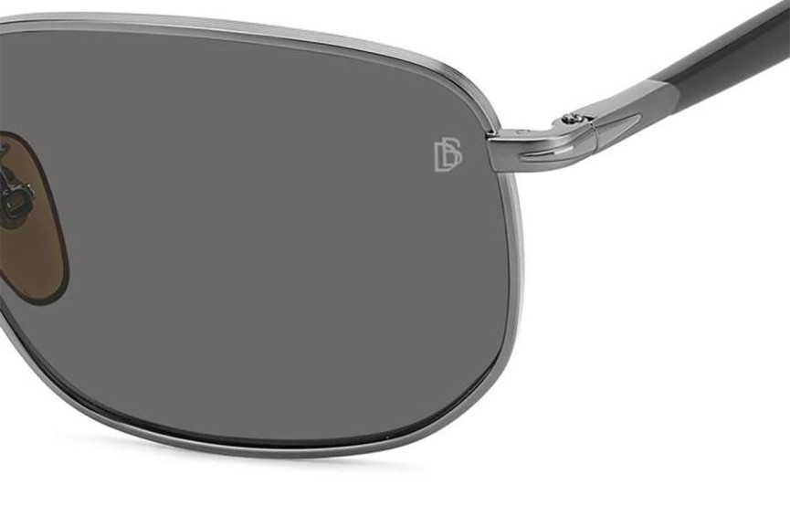 Sunglasses David Beckham DB1143/S KJ1/M9 Polarized Rechteck Grau