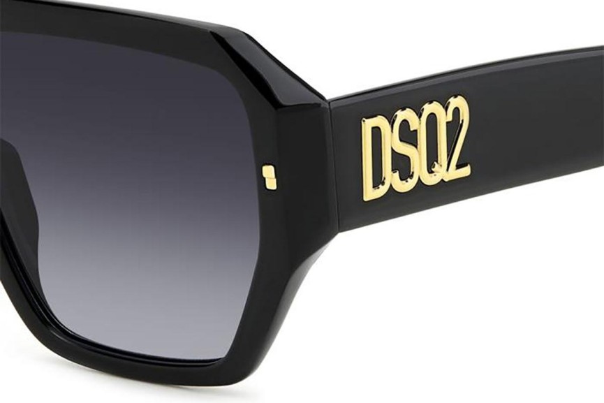 Sunglasses Dsquared2 D20128/S 807/9O Flat Top Schwarz