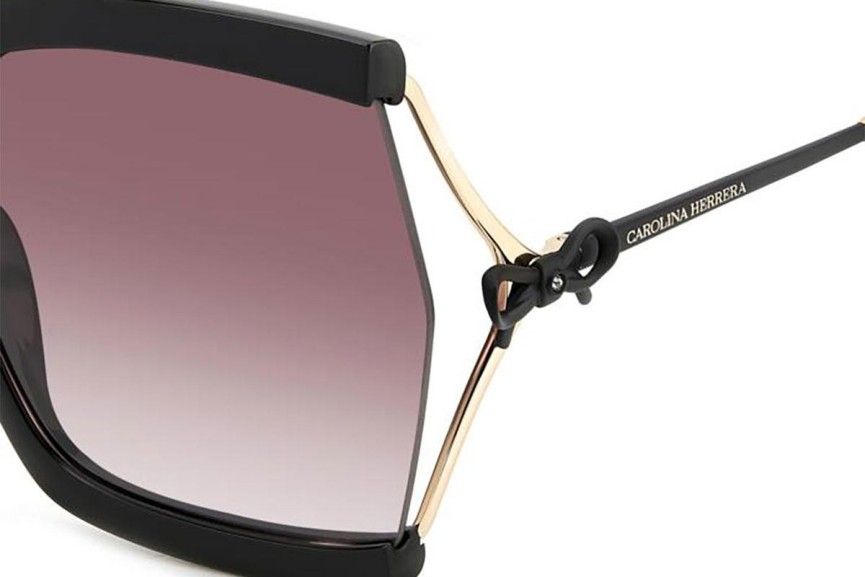 Sonnenbrille Carolina Herrera HER0216/G/S HK8/3X Quadratisch Schwarz