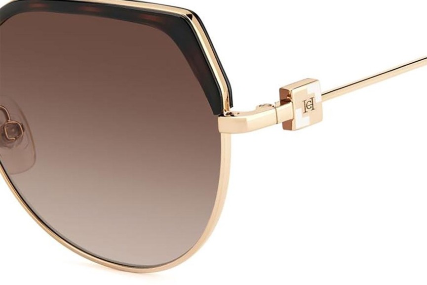 Sonnenbrille Carolina Herrera HER0238/S LVL/HA Rund Gold