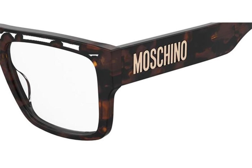 Glasses Moschino MOS637 086 Flat Top Havanna