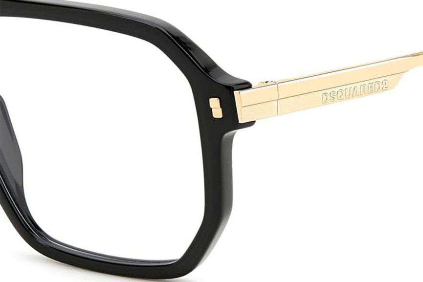 Glasses Dsquared2 D20123 2M2 Quadratisch Schwarz