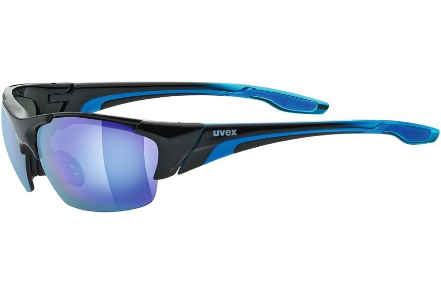 Sonnenbrille uvex blaze III Black / Blue S3 Rechteck Schwarz