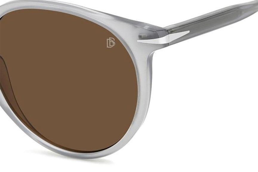 Sunglasses David Beckham DB1139/S KB7/70 Rund Grau