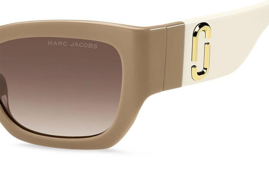 Sunglasses Marc Jacobs MARC723/S 10A/HA Rechteck Beige