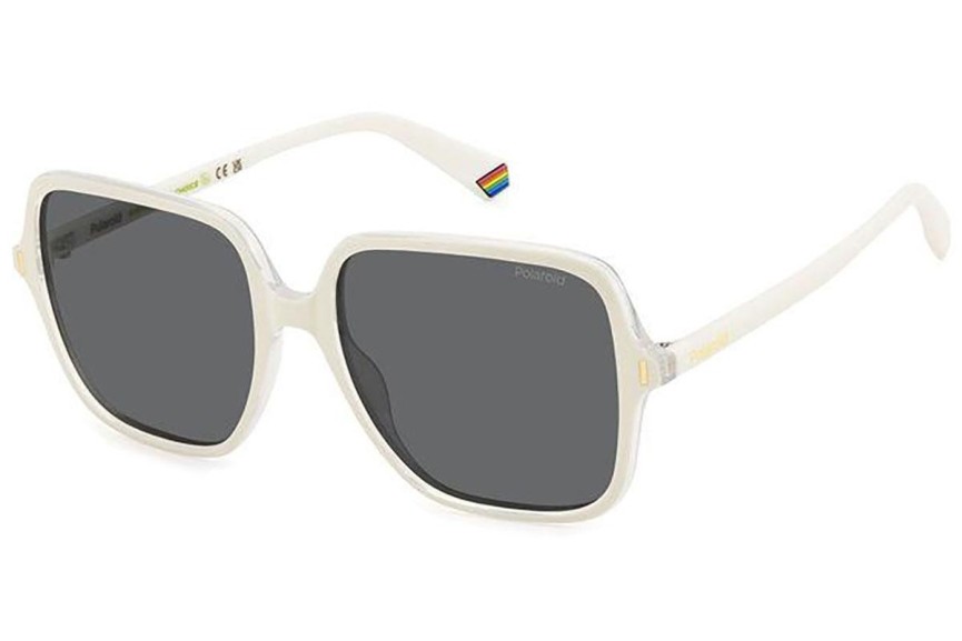 Sonnenbrille Polaroid PLD6219/S VK6/M9 Polarized Quadratisch Weiß