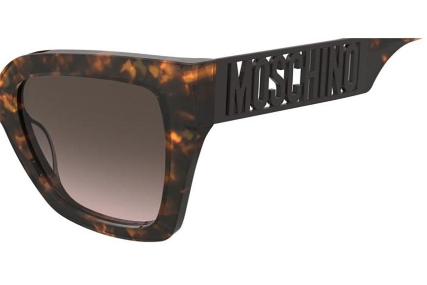 Sonnenbrille Moschino MOS161/S 086/HA Rechteck Havanna