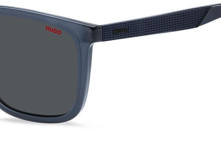 Sonnenbrille HUGO HG1304/S PJP/IR Flat Top Blau