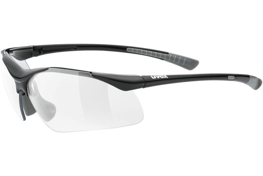 Sonnenbrille uvex sportstyle 223 Black / Grey S0 Rechteck Grau