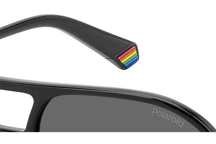 Sunglasses Polaroid PLD6217/S 807/M9 Polarized Quadratisch Schwarz