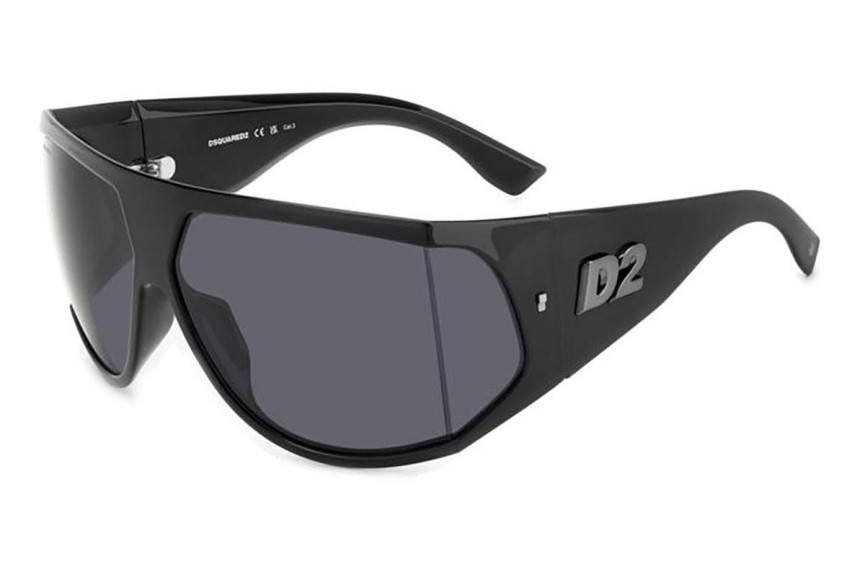 Sonnenbrille Dsquared2 D20124/S ANS/IR Flat Top Schwarz