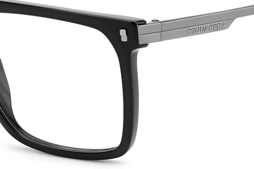 Brillen Dsquared2 D20122 ANS Flat Top Schwarz