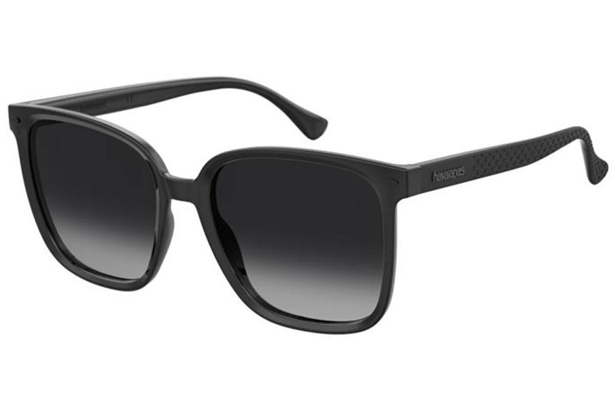 Sonnenbrille Havaianas ATINS 807/9O Quadratisch Schwarz