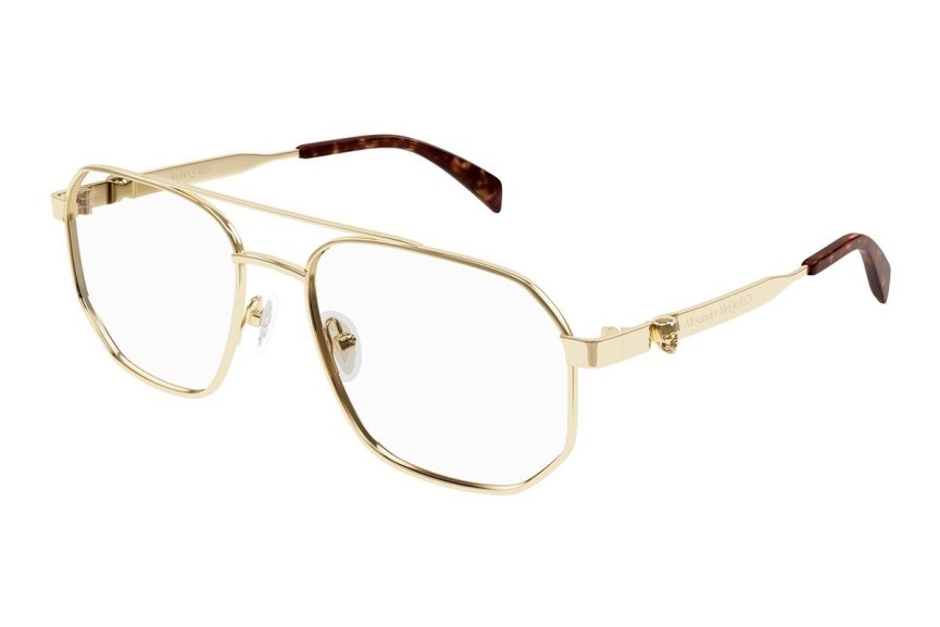 Brillen Alexander McQueen AM0459O 002 Pilot Gold