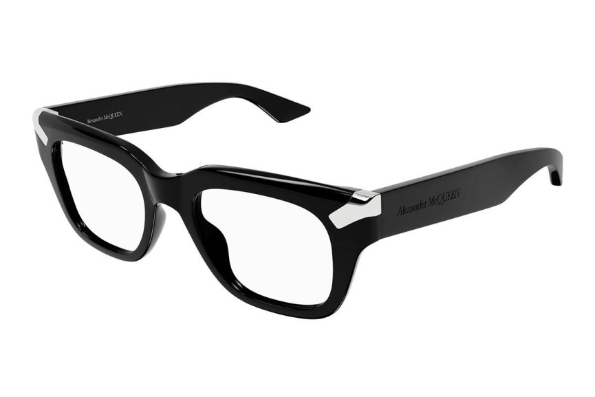 Glasses Alexander McQueen AM0443O 001 Rechteck Schwarz