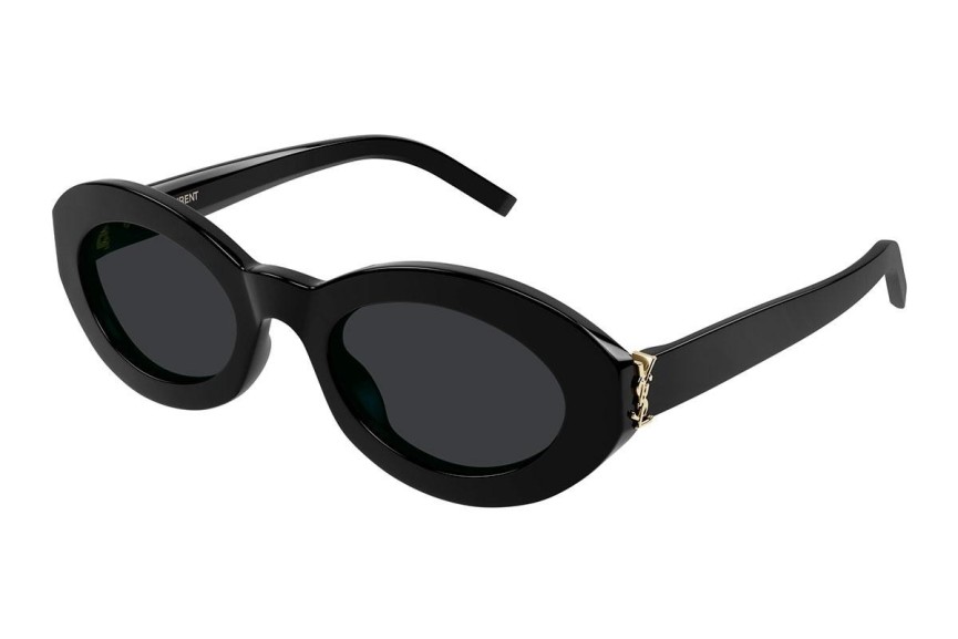 Sunglasses Saint Laurent SLM136 001 Rund Schwarz