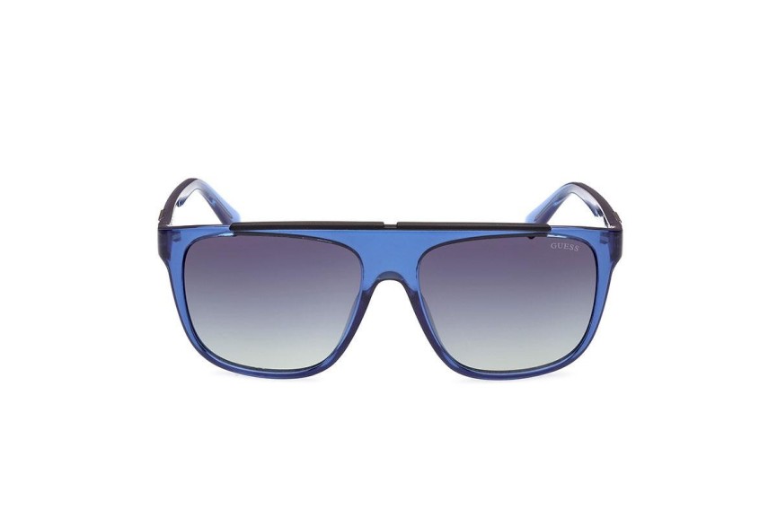 Sonnenbrille Guess GU00123 90W Quadratisch Blau