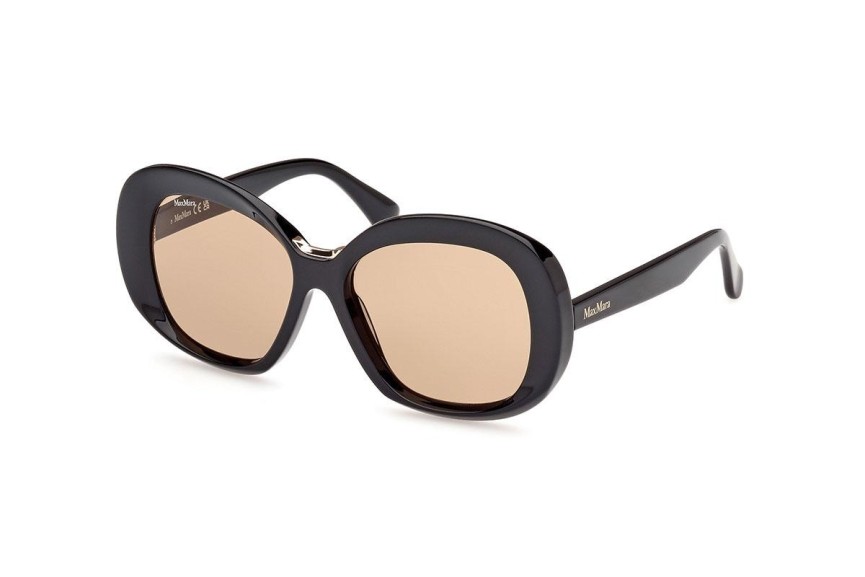 Sunglasses Max Mara MM0087 01E Rund Schwarz