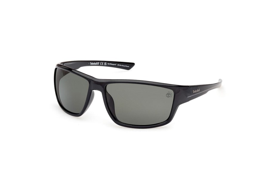 Sonnenbrille Timberland TB00003 01R Polarized Rechteck Schwarz