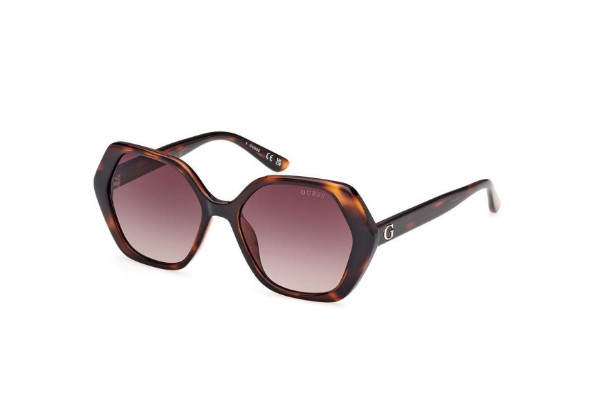 Sonnenbrille Guess GU8292 52F Rechteck Havanna