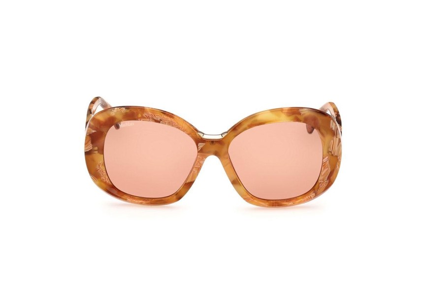 Sonnenbrille Max Mara MM0087 56E Rund Havanna