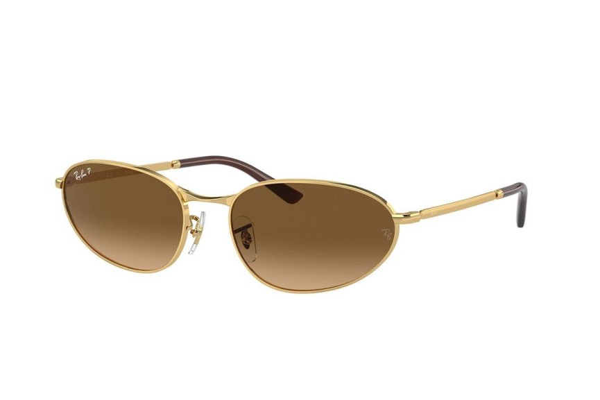 Sonnenbrille Ray-Ban RB3734 001/M2 Polarized Oval Gold