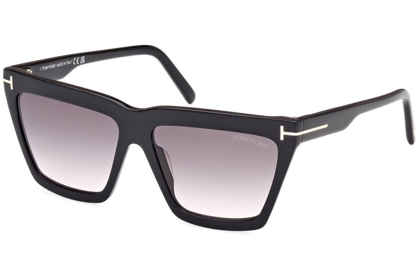 Sonnenbrille Tom Ford FT1110 01B Quadratisch Schwarz