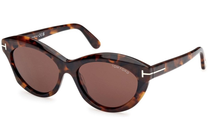 Sunglasses Tom Ford FT1111 52E Oval Havanna