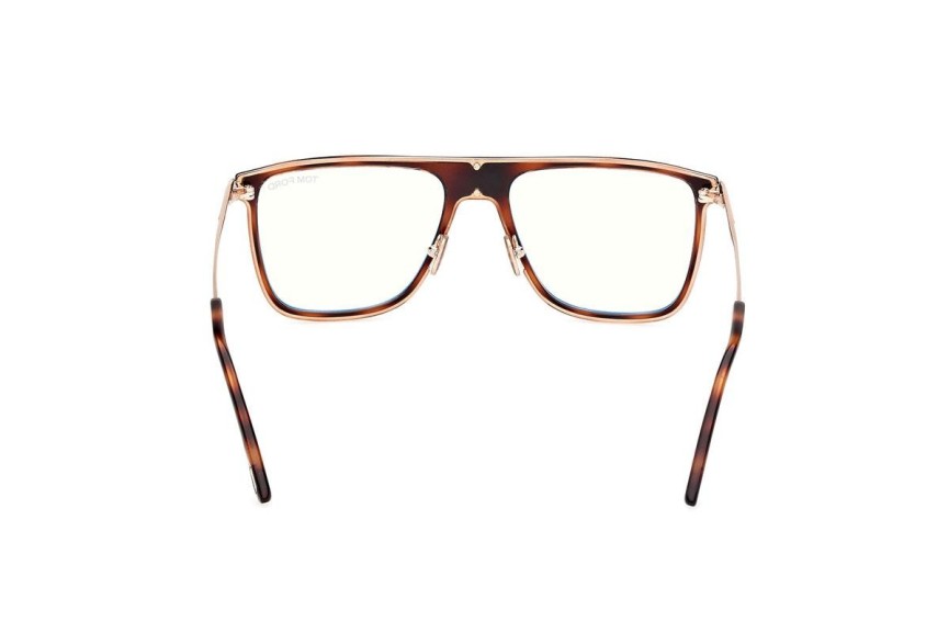 Brillen Tom Ford FT5944-B 056 Flat Top Havanna