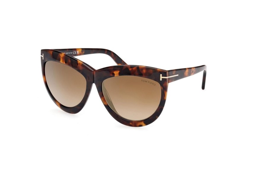 Sonnenbrille Tom Ford FT1112 53G Cat Eye Havanna