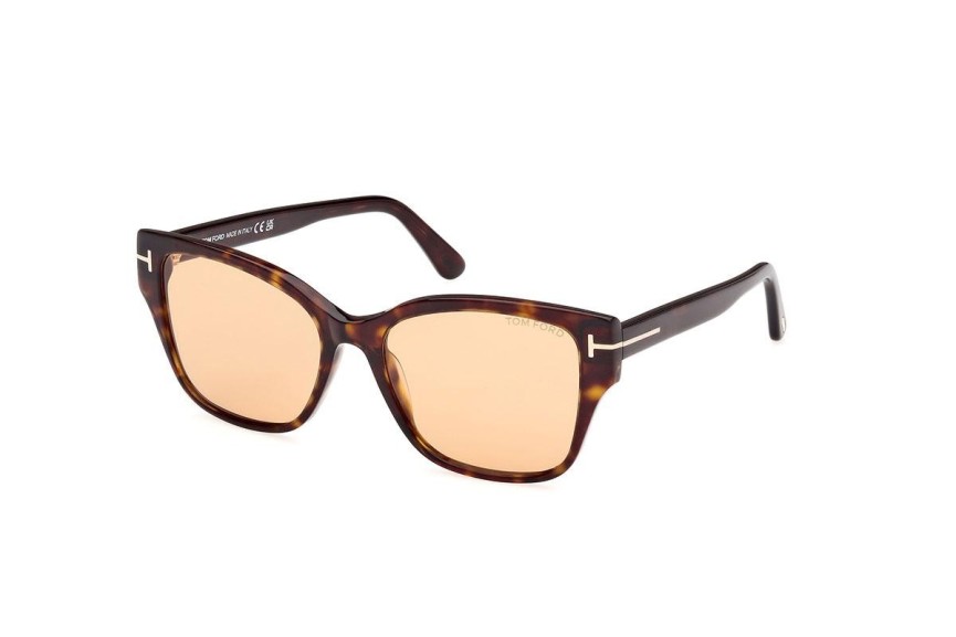 Sunglasses Tom Ford FT1108 52E Rechteck Havanna