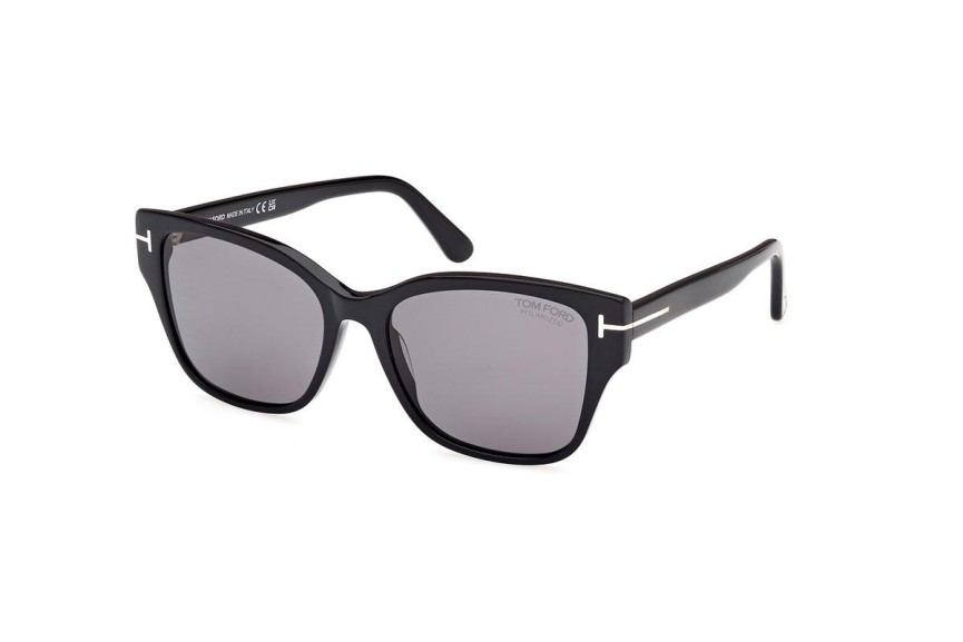 Sunglasses Tom Ford FT1108 01D Polarized Rechteck Schwarz