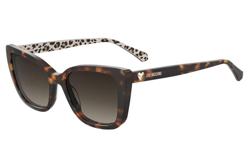 Sunglasses Love Moschino MOL073/S H7P/HA Rechteck Havanna