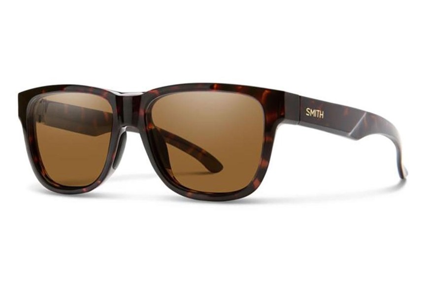 Sunglasses Smith LOWDOWNS2/S 086/L5 Polarized Rechteck Havanna